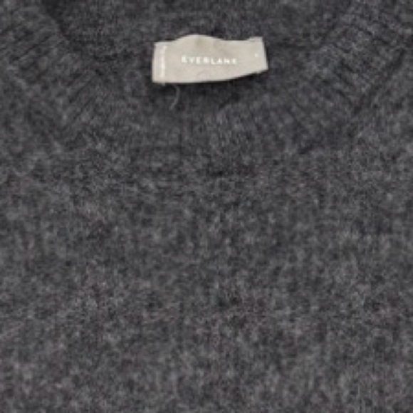 Everlane Alpaca Crew Sweater Size Small In Gray - Picture 12 of 13